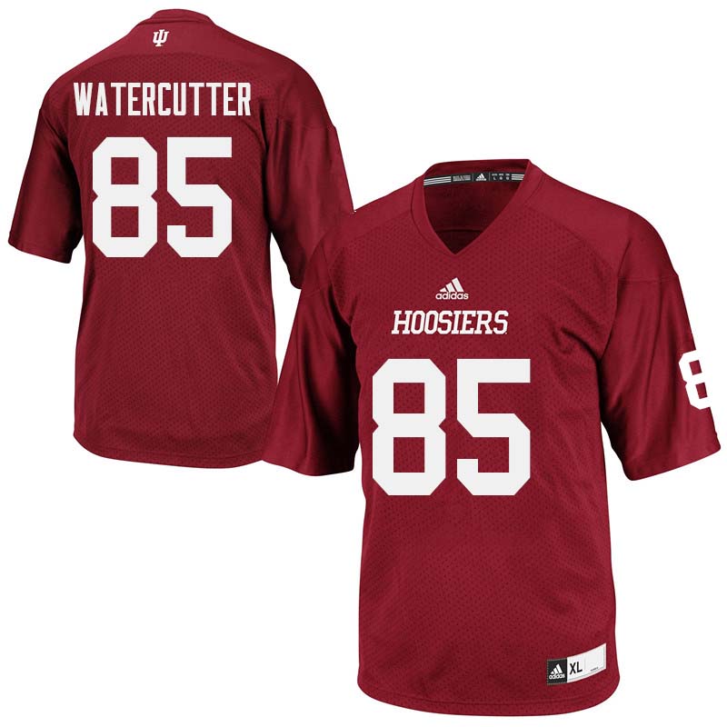 Men #85 Ryan Watercutter Indiana Hoosiers College Football Jerseys Sale-Crimson